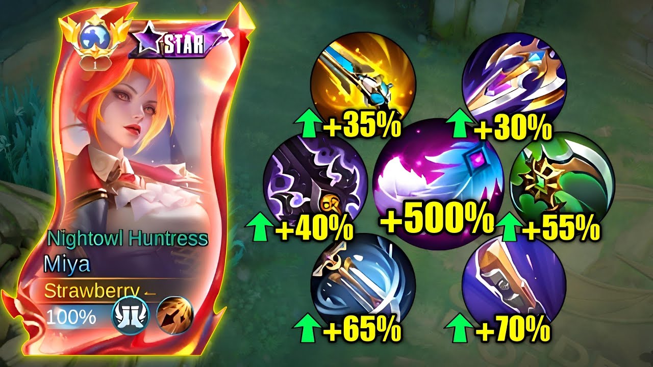 BUFFED MIYA WTFF FULL ATTACK SPEED BUILD!🔥 (+999% ATK SPEED HACK!💀) - Mobile Legends 