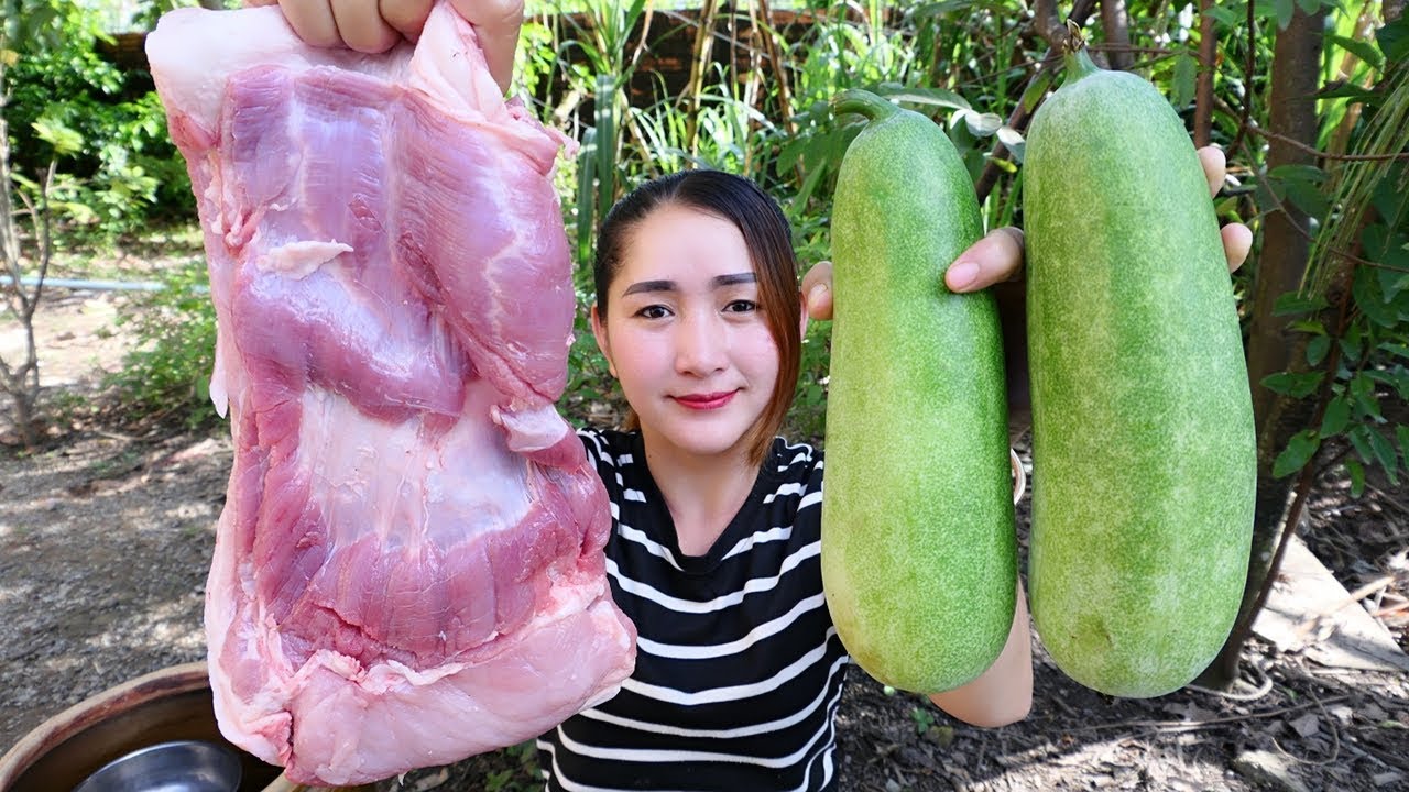 Yummy Wax Gourd Stuff Pork Cooking - Cooking Skill