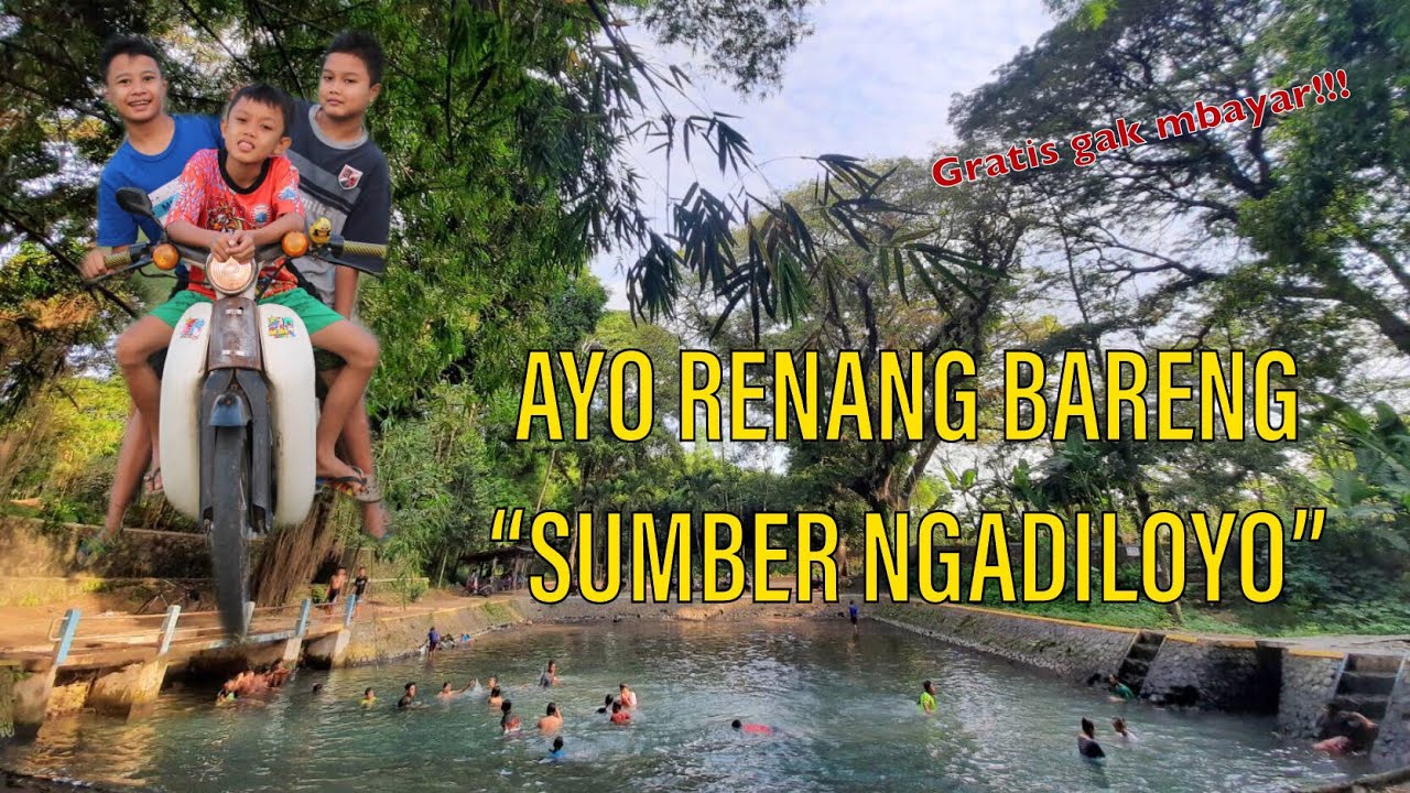 Bermain di Sumber Ngadiloyo [Seger pollll] Ngadiluwih, Kediri, Jawa Timur