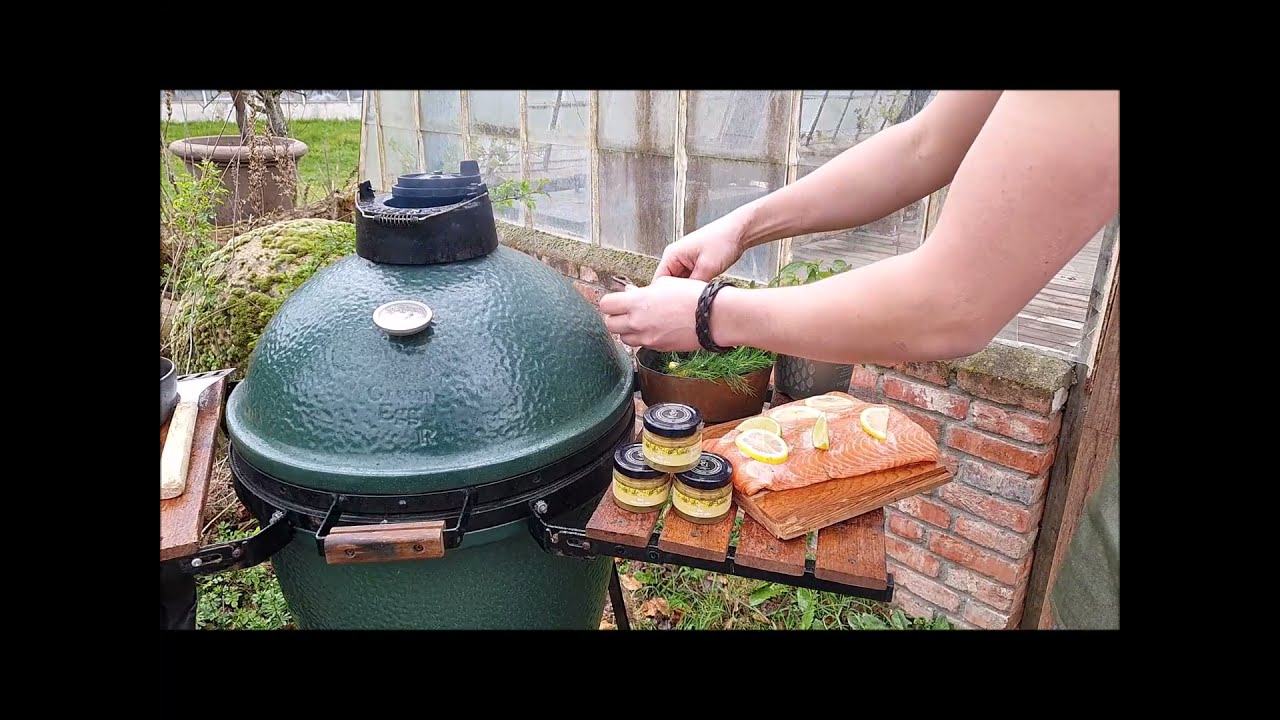 Smaakgeheimen BBQ recept: zalm met mosterd dille