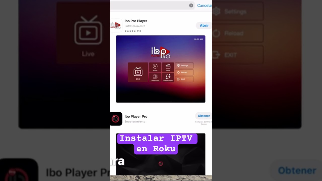 Install IPTV on Roku,Samsung,LG. Ibo pro Player