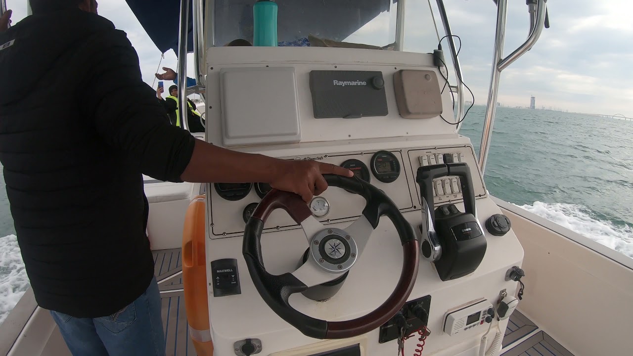A boat tour in the Bahrain sea