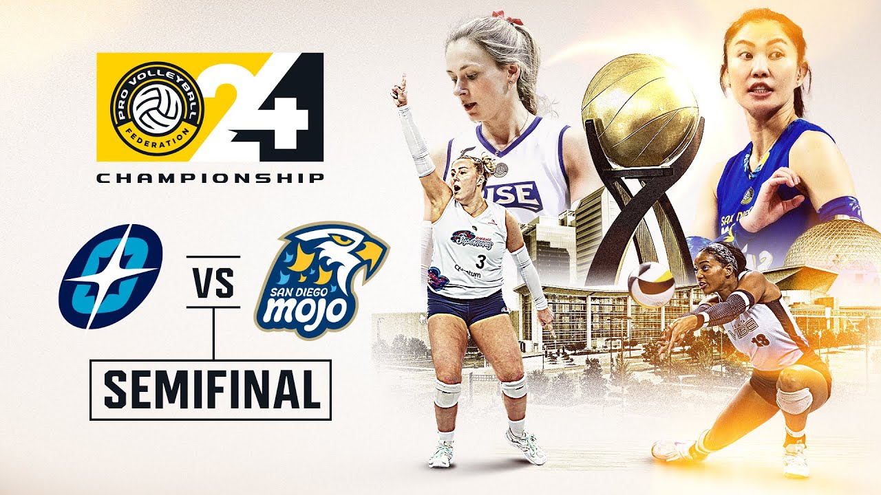 2024 Pro Volleyball Federation Championship Semifinals | Omaha Supernovas vs San Diego Mojo
