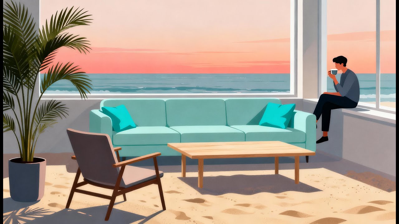 🌅 Dusk Bay Lounge: music & jazz melody for relax, study, focus