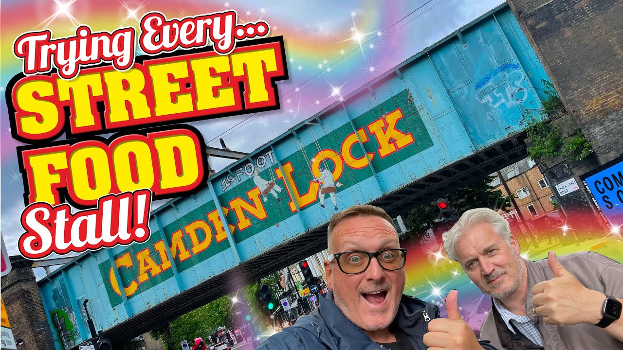 Trying Every Stall in London's Camden Street Food Market!