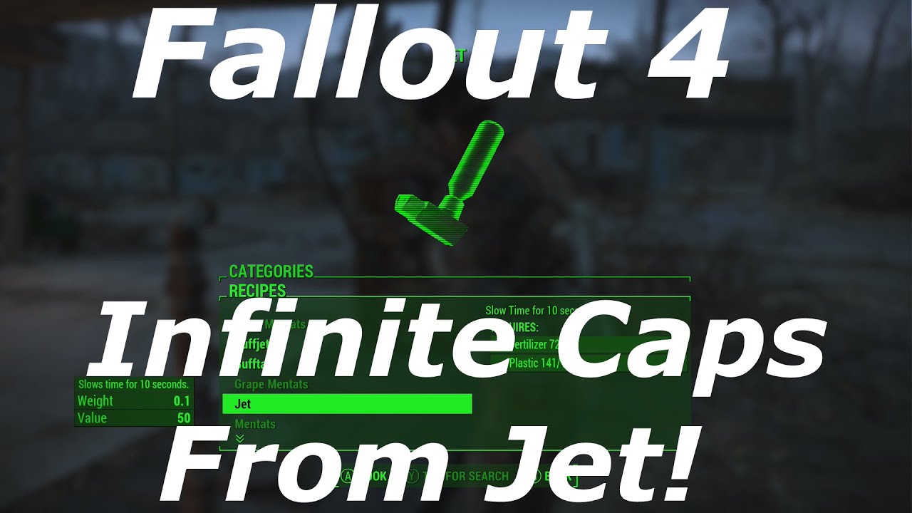 Fallout 4 Infinite Caps Glitch / Exploit AFTER PATCH! Unlimited Caps From Jet! (Fallout 4 Glitches)