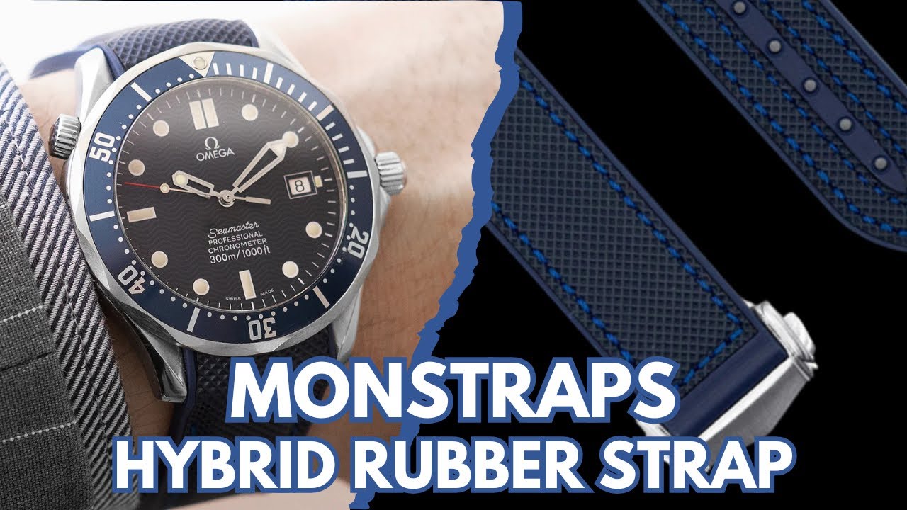 Best Omega Seamaster 300M Rubber Strap Upgrade? | Monstraps Hybrid FKM Strap Review!