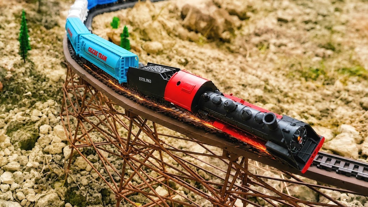 Train accident on bridge