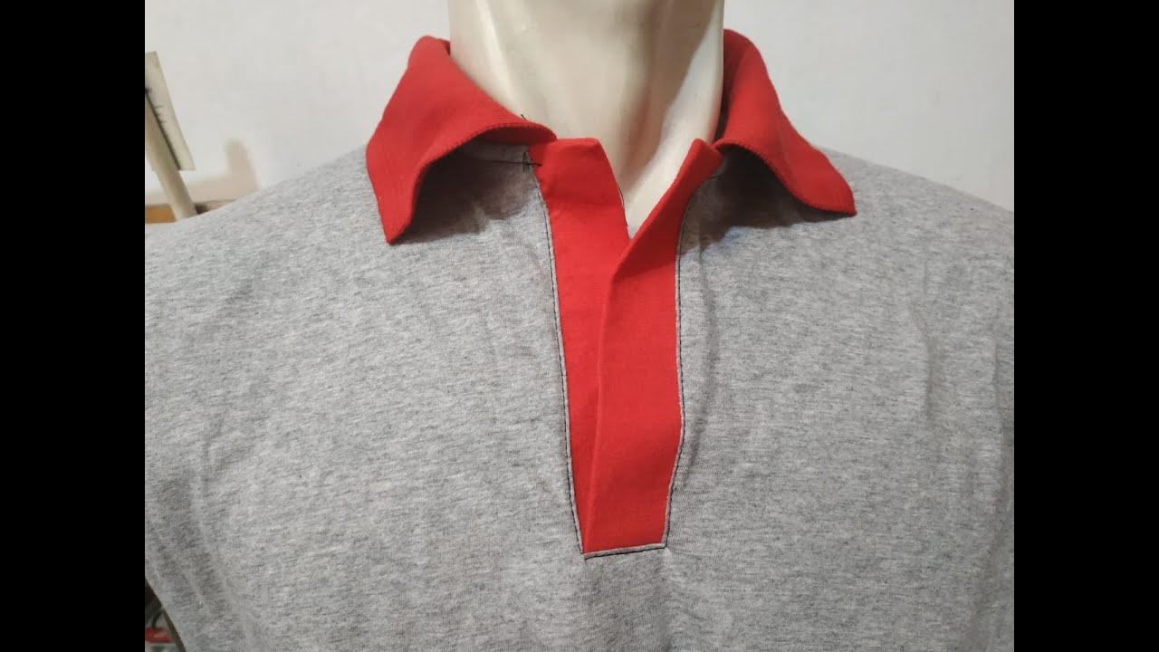 How to sew a polo shirt 1. Cara menjahit kaos polo cara 1 .
