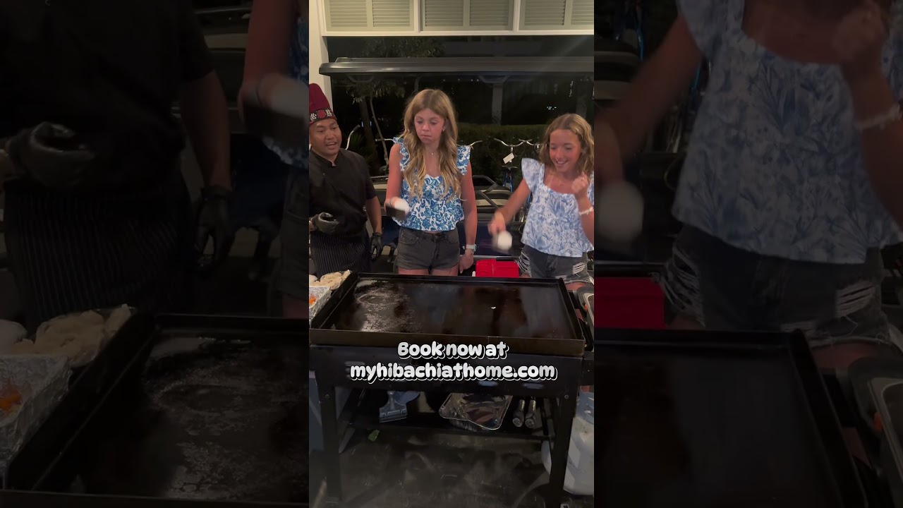 POV: You&rsquo;re the Hibachi Chef&hellip; Until the Egg Trick Happens! 🥚😂 #HibachiExperience #POV #EggTrickFail