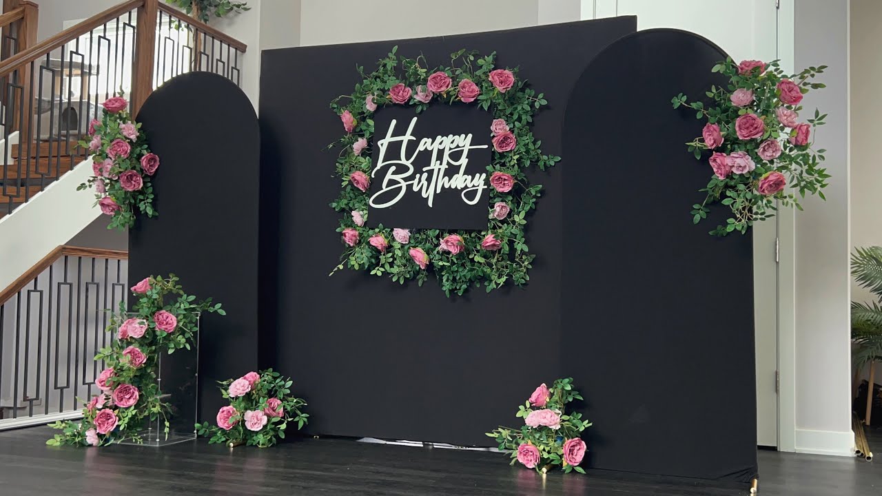 DIY - Fabric Floral Arch  Backdrop