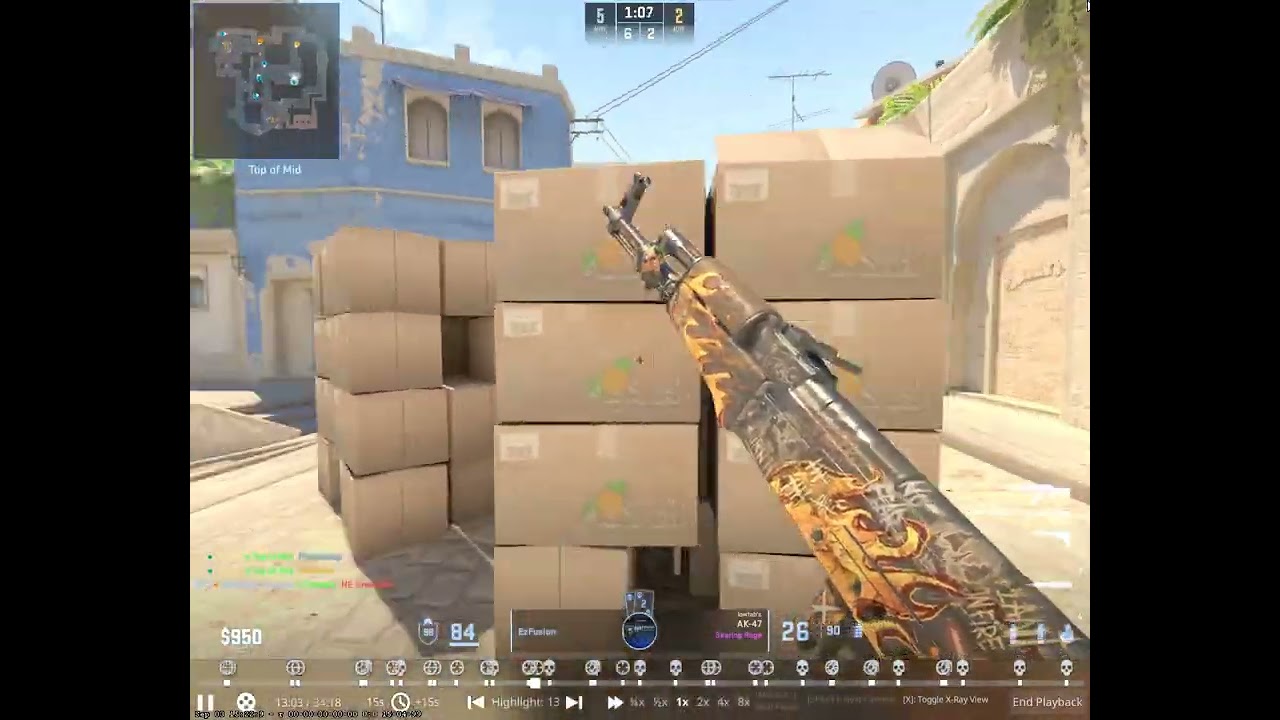Top Fragger on Mirage CS2