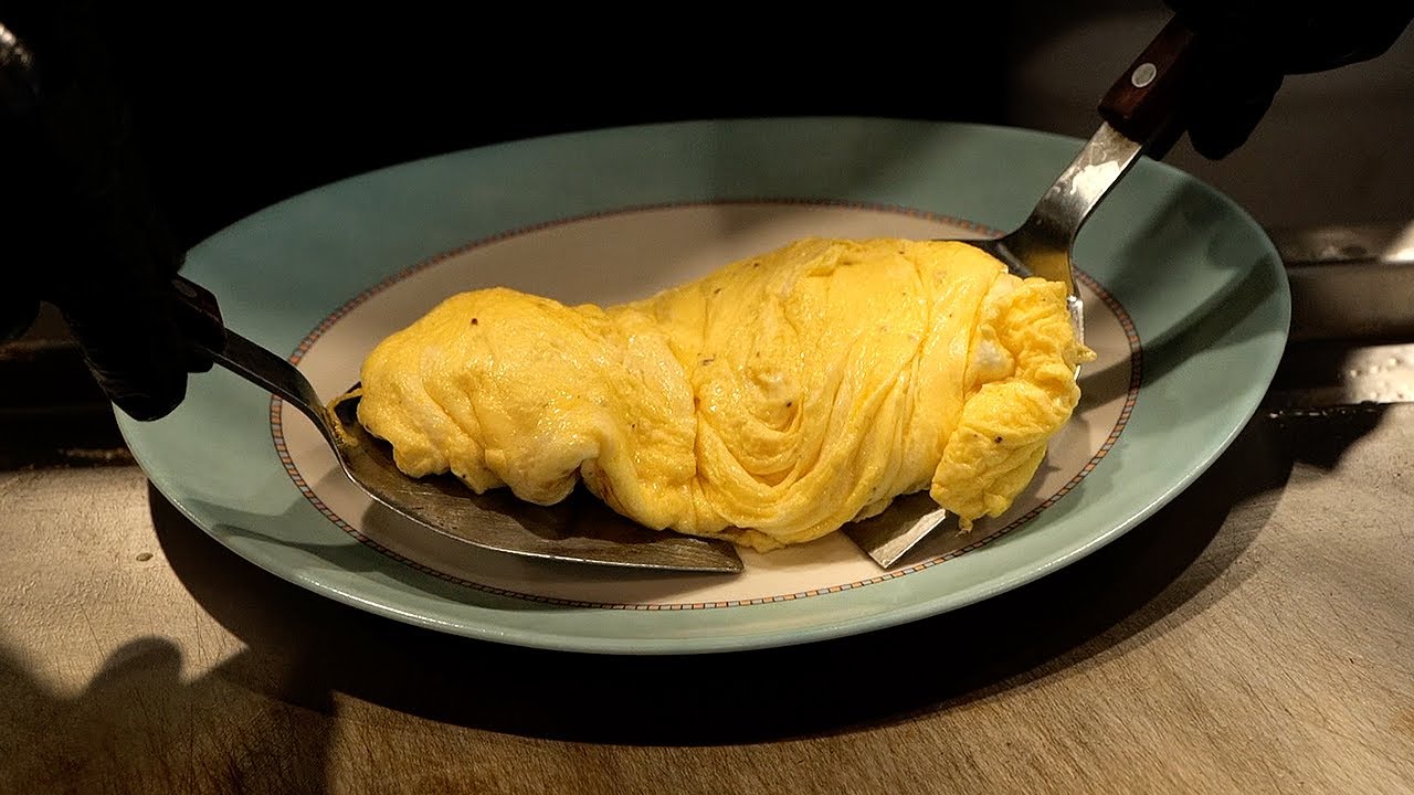 일본식 철판 오믈렛 / japanese style egg omelet / korean street food