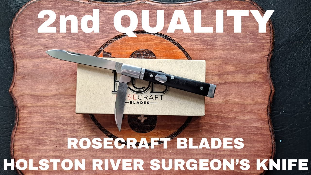 2nd QUALITY ROSE CRAFT BLADE HOLSTON RIVER SURGEON'S KNIFE RCT004-2ND, EVERYDAY CARRY, EDC,