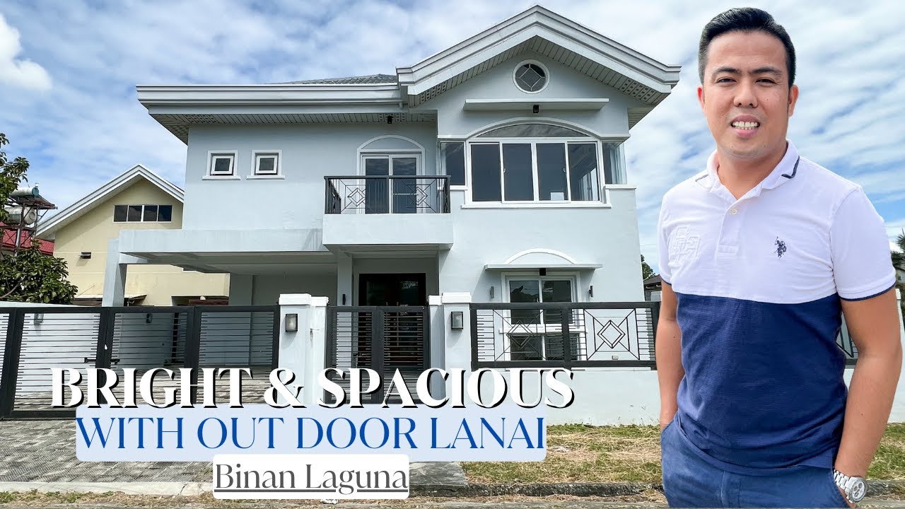 House Tour 19: Bright and Spacious Modern Family House with Outdoor Lanai in Las Villas De Manila