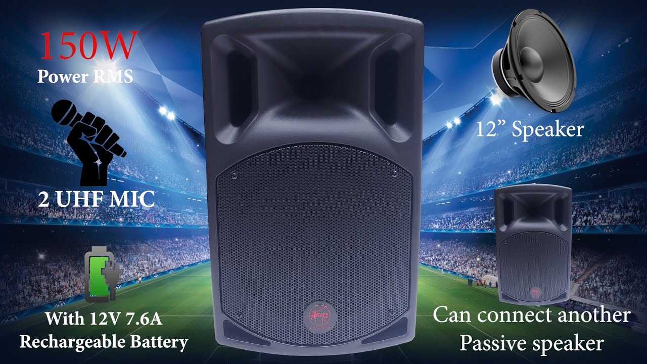 AERONS PowerPlus Portable P.A System (audio in Hindi)