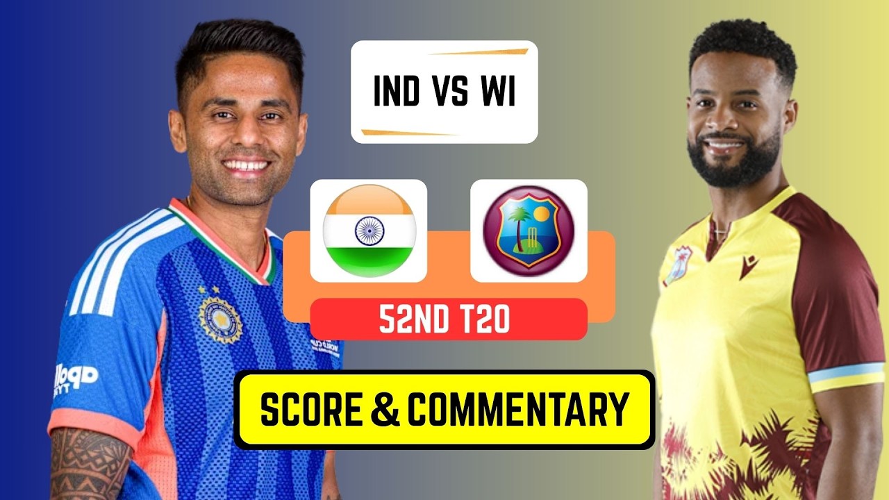 🔴 Live: IND vs WI Live Match Today | India vs West Indies Live Score & Commentary #INDvsWI #Live