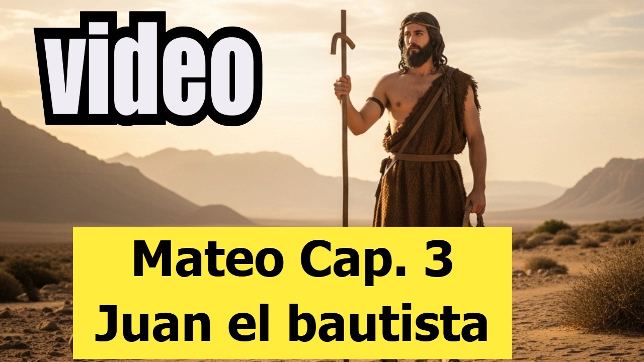 Mateo capítulo 3 | EN VIDEO | Juan el Bautista | #biblia