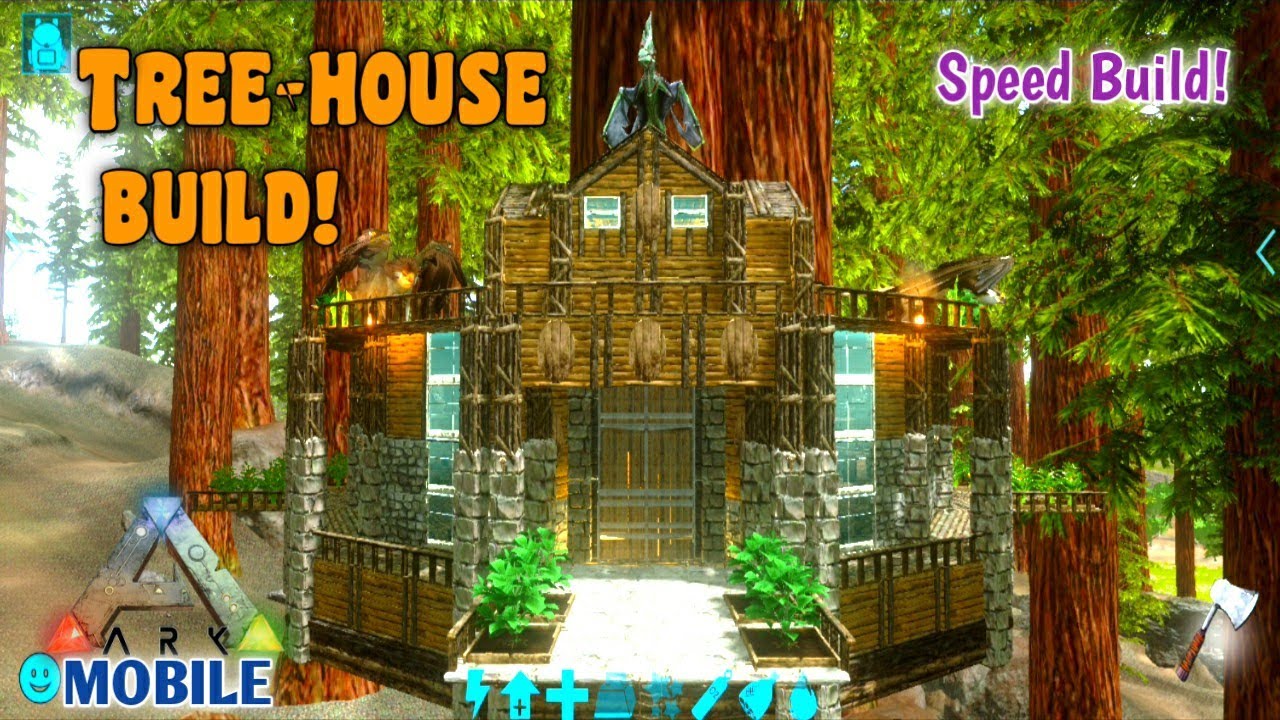 Ark Mobile Treehouse Build | Ark Mobile Tree Platform Building | Ark Mobile Treehouse