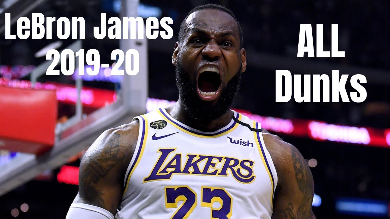 LeBron James 2019-20 All Dunks