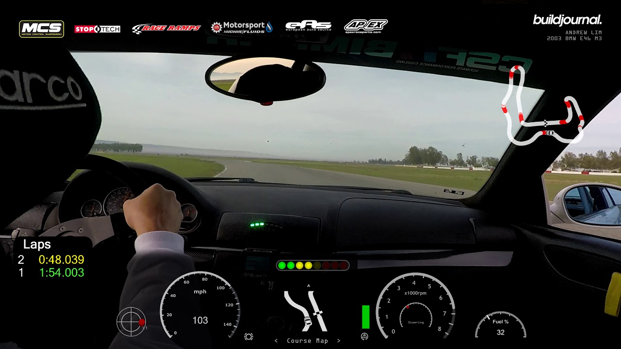 BMW E46 M3 Buttonwillow CW13 - 1:53.938