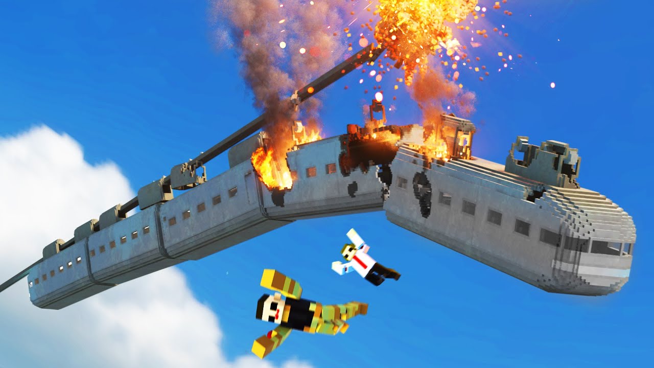 Realistic MONORAIL TRAIN Crashes 😱 Teardown