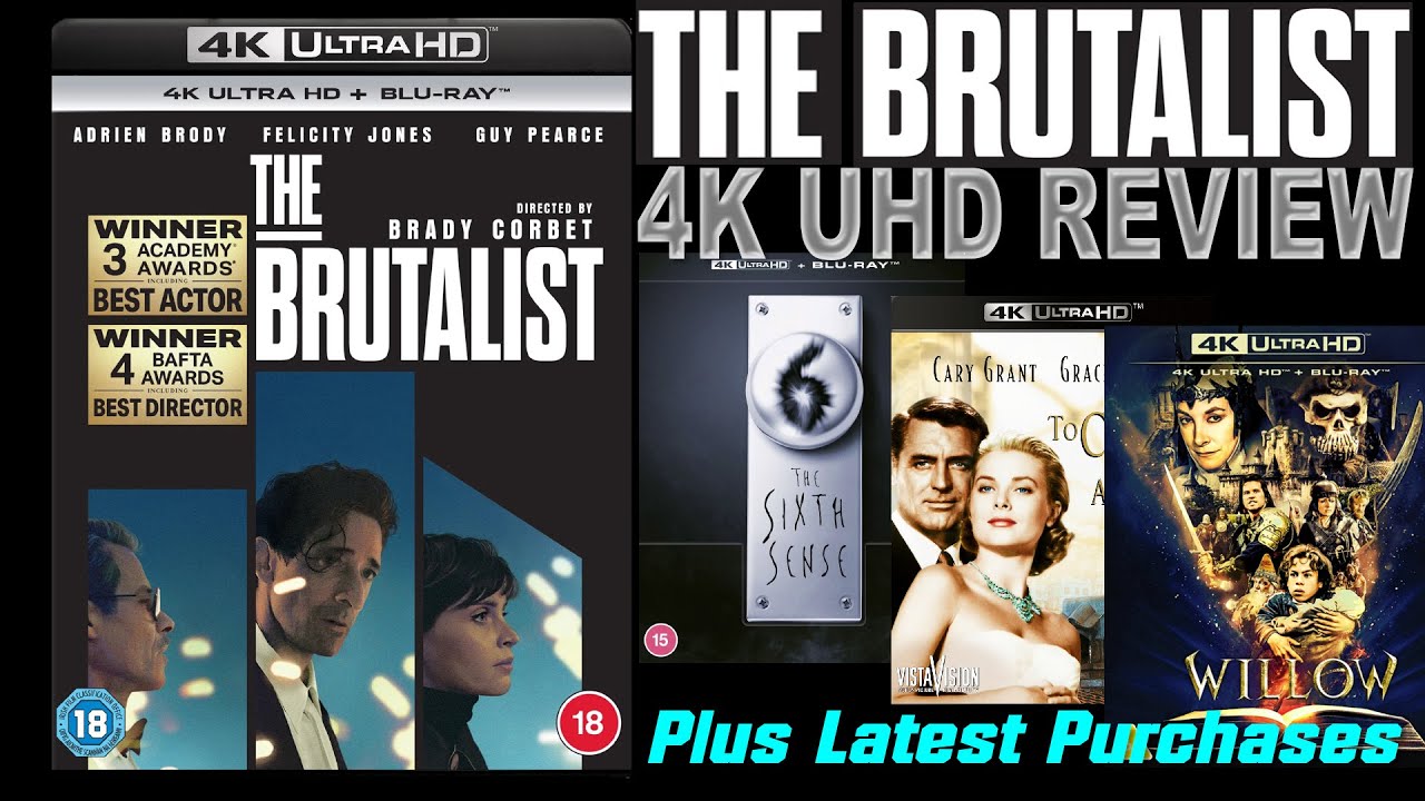 THE BRUTALIST 4K UHD REVIEW + Latest 4K Purchases