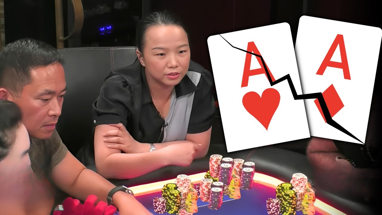 Poker Queen CRACKS ACES for $73,900 at HIGH Stakes Cash Game