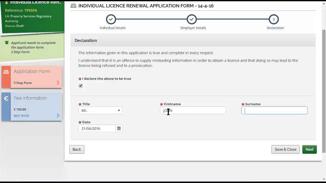 PSRA Employee Renewal Application Guide pay with card