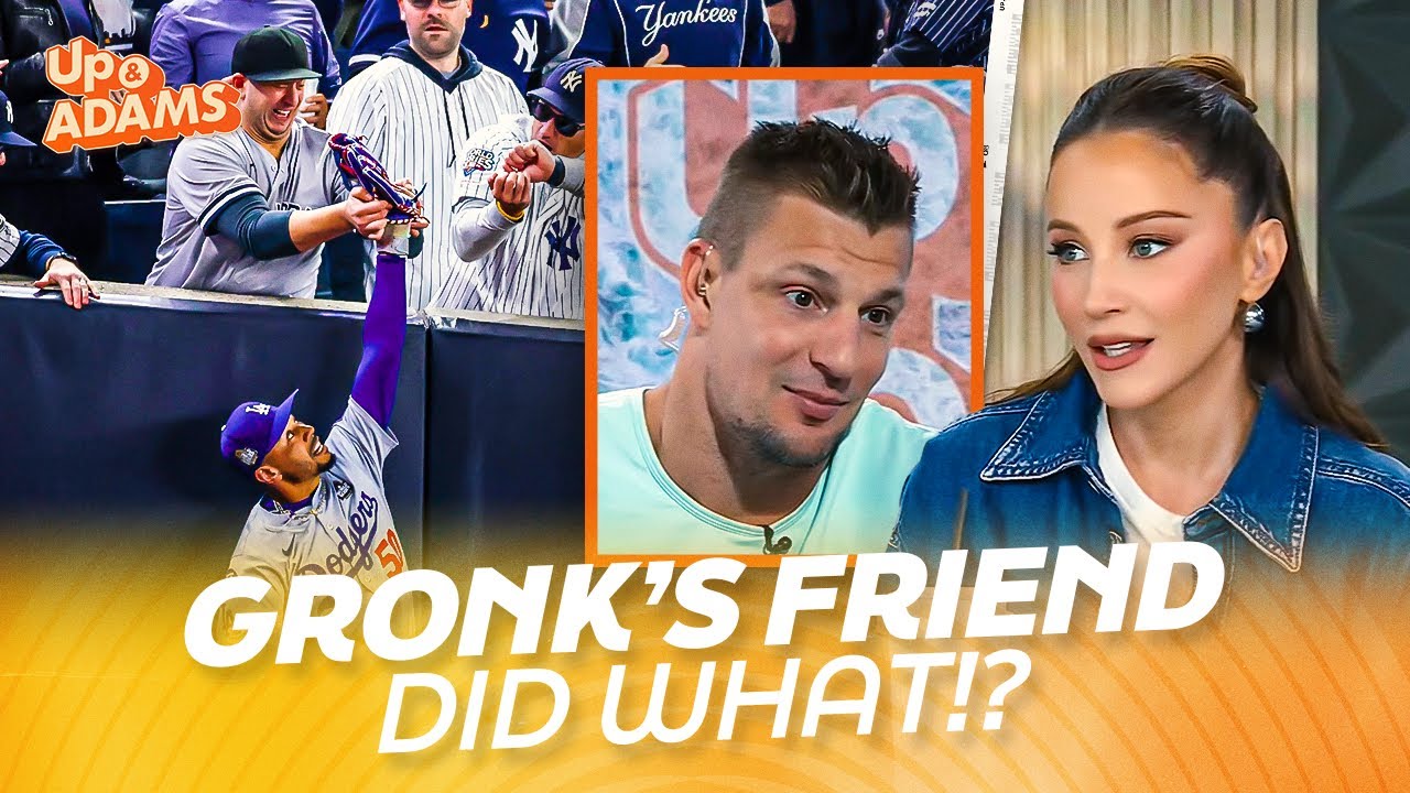 Rob Gronkowski and Kay Adams React to Gronk's Friend Grabbing Mookie Betts' Glove in World Series