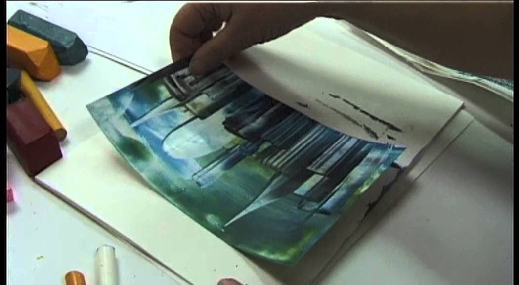 Encaustic - Anleitung Städte & Landschaften / Encaustic - Introdution Cities & landscapes
