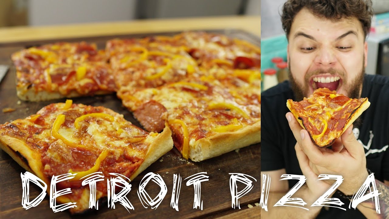 PIZZA QUADRADA MUITO FÁCIL - AO ESTILO DE DETROIT