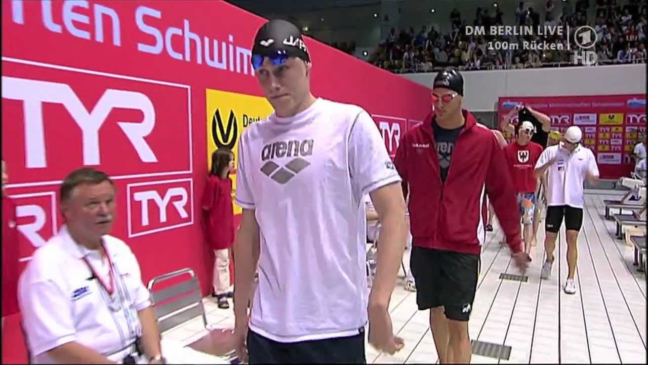 DM 2012 - Finale 100m Rücken der Männer