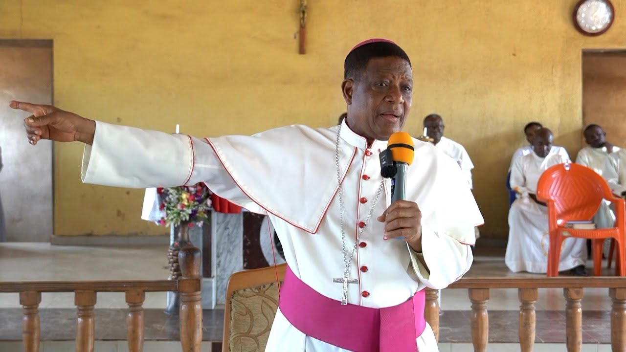 Bishop Onah Gives Catechetical Instructions at St. Theresa's, Breme