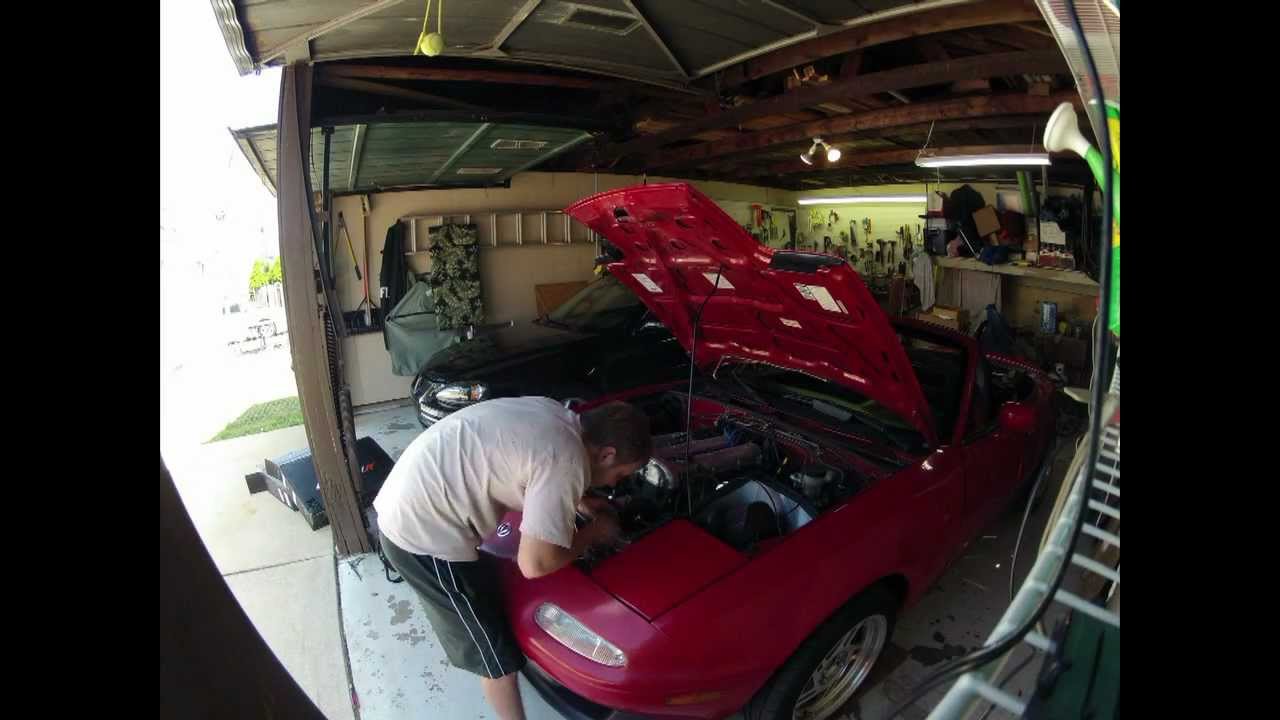 Mishimoto radiator Install time lapse- Miata
