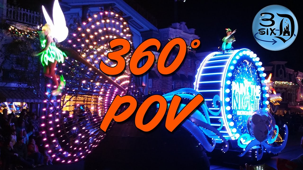 Paint The Night Parade at Disneyland in 360°