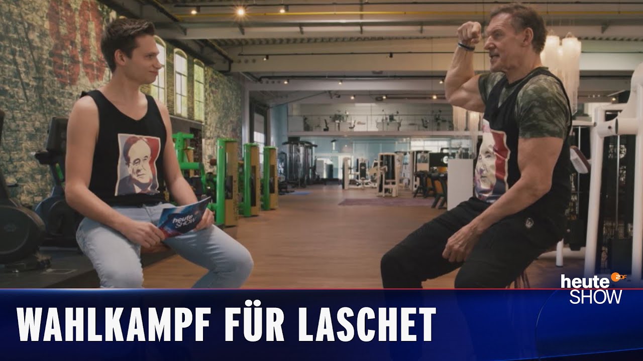 Fabian Köster trifft Armin Laschets größten Fan. Und Ralf Moeller. | heute-show vom 23.04.2021