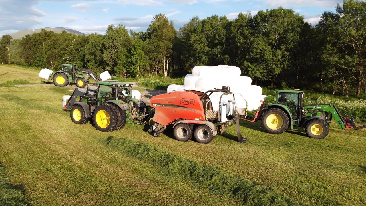 Pressing | 2x Orkel HiQ | 2x John Deere
