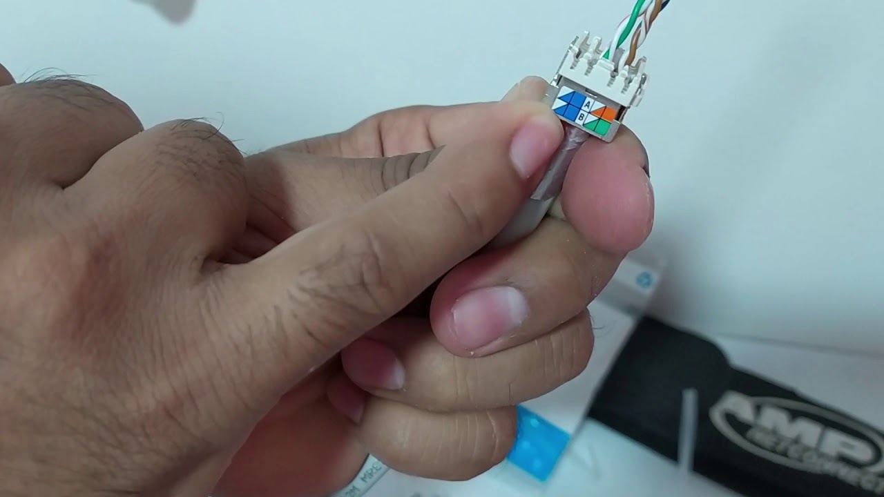 CÓMO PONCHAR UN CABLE UTP CATEGORÍA 6A