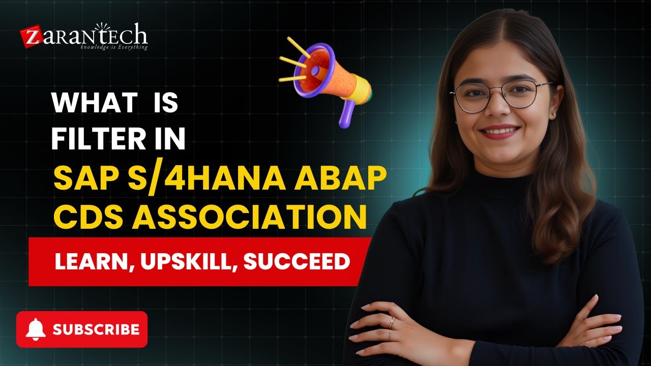 What is Filter in SAP S/4HANA ABAP CDS Association | ZaranTech
