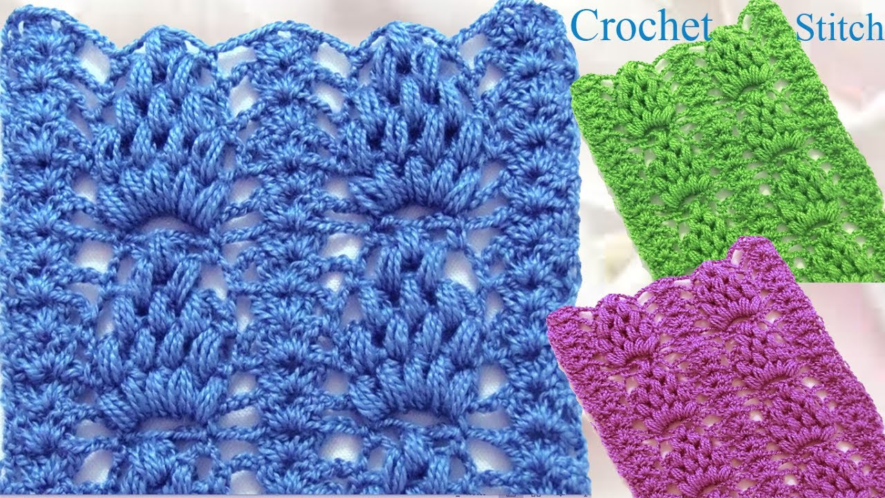 Como tejer punto piña puff a Crochet hermoso y reversible/ how to Crochet stitch Pineapple