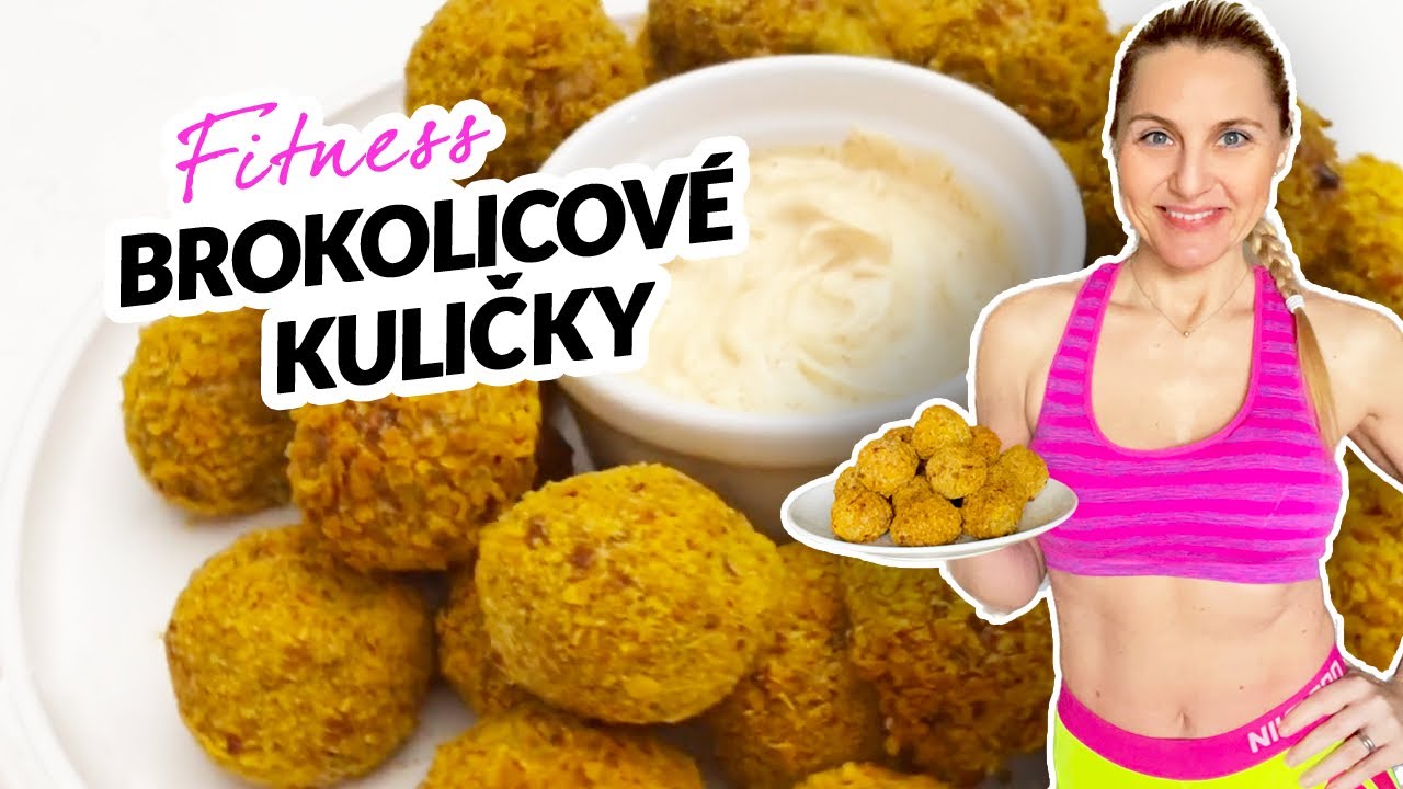 FITNESS BROKOLICOVÉ KULIČKY 💚 zdravý recept do horkovzdušné fritézy nejen na hubnutí