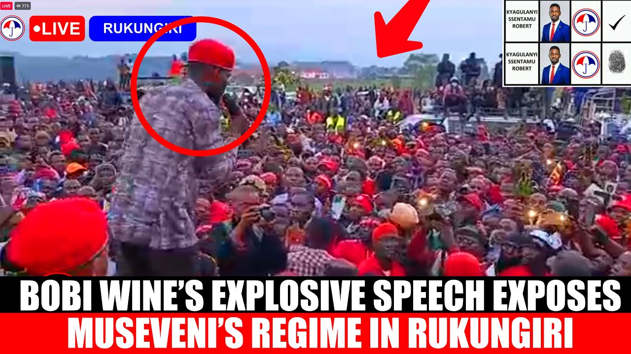 Bobi Wine’s Explosive Speech in Rukungiri amidst heavy police and army deployment. 