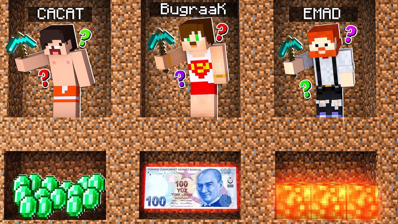SANDIĞA İLK GİDEN 100 TL KAZANIR - Minecraft