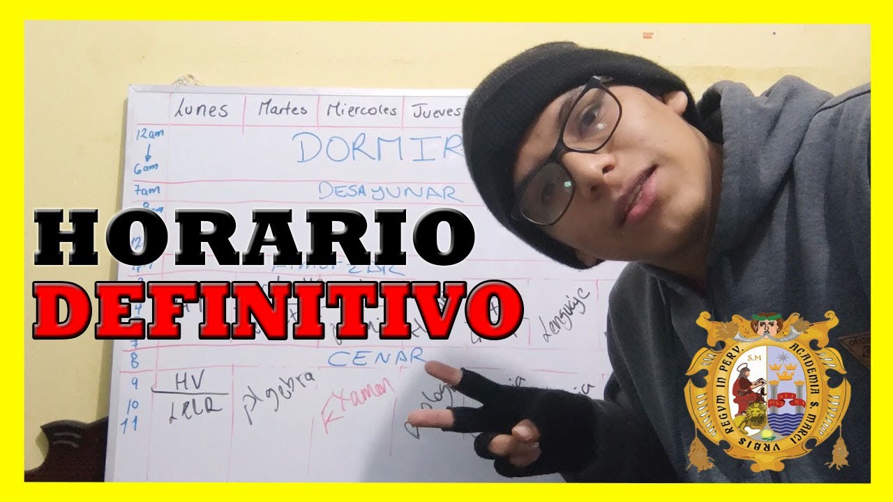 HORARIO DEFINITIVO para INGRESAR a la UNMSM | DavidEnLaU