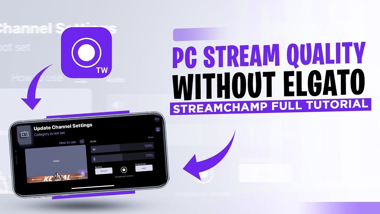 Stream Champ setting for 1080p 60fps