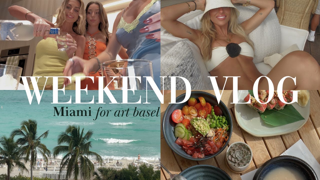 vlog ❤︎︎ in miami for art basel, cooking at home, with friends etc!