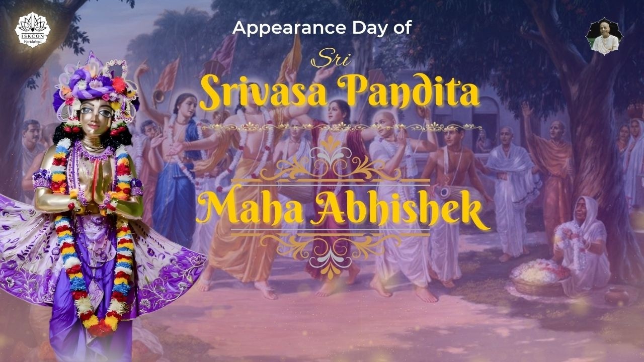 Maha Abhishek || Appearance Day of Shri Srivasa Pandita ISKCON Faridabad |11th March 2026