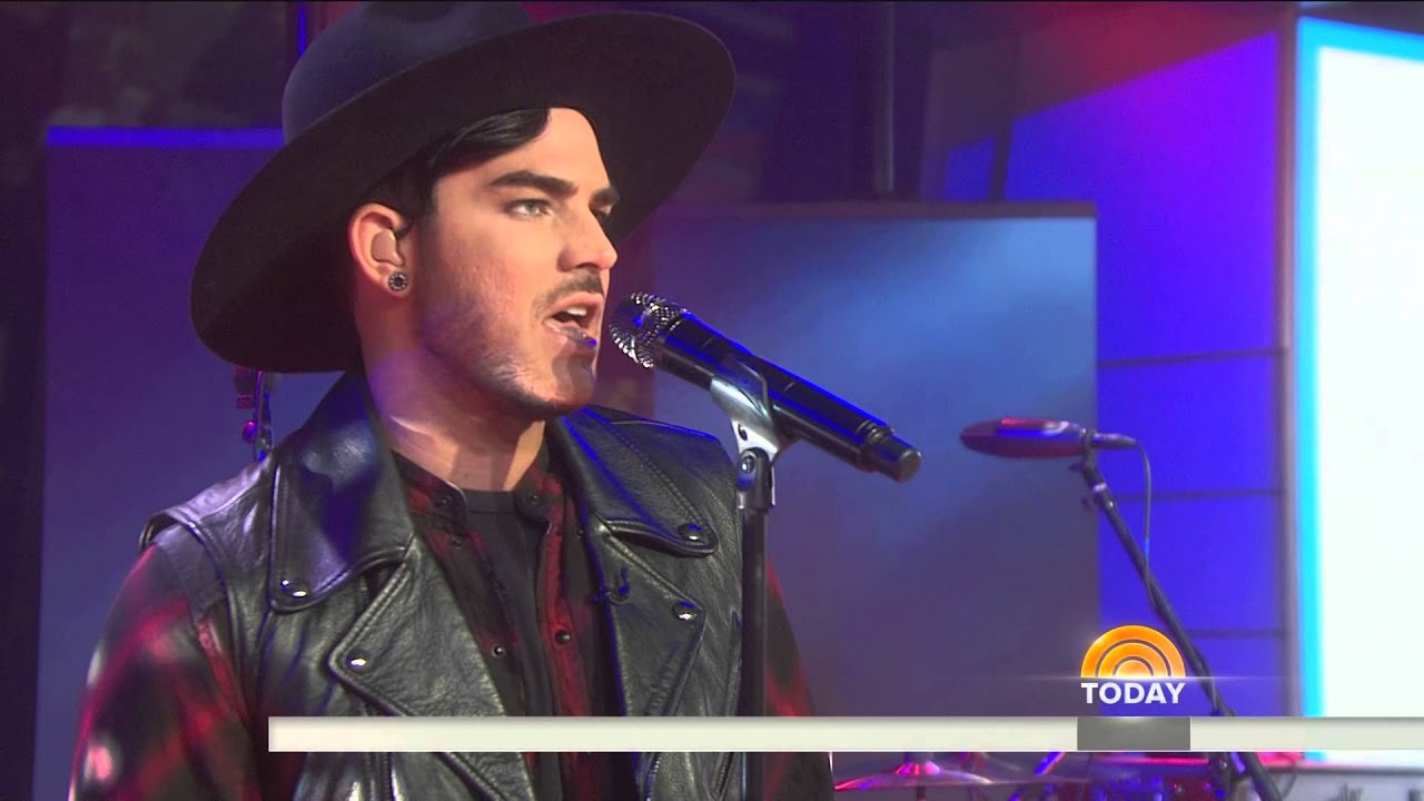 Adam Lambert sings 