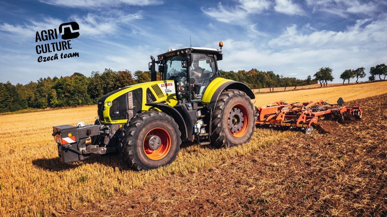 Axion 940 + Vaderstad TopDown 500  Podmítka strniště / Agrospol Bubovice